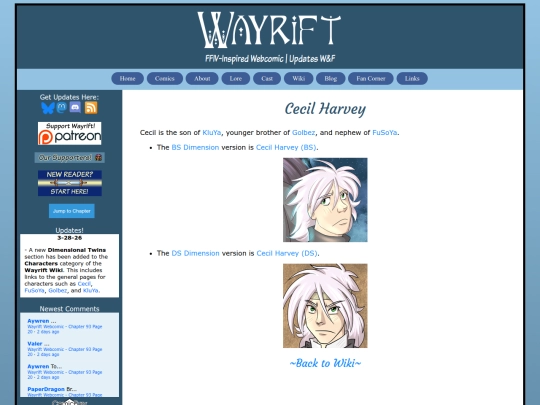 Website screenshot
