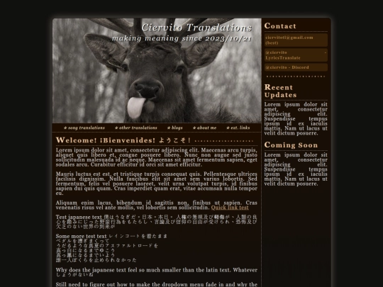Website screenshot