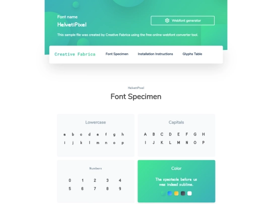 HelvetiPixel screenshot