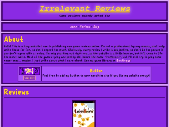 Website screenshot