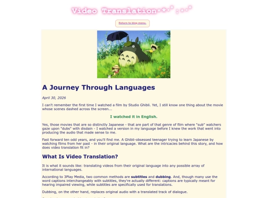 video-translation-blog-post screenshot