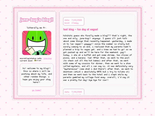 blog screenshot