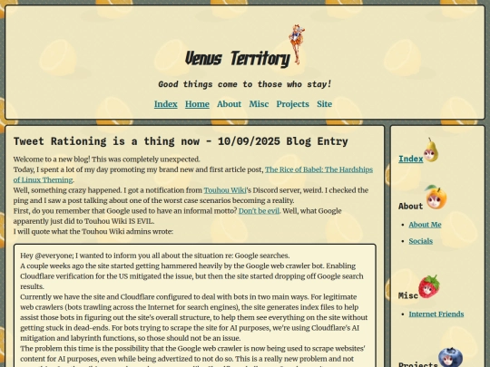 Website screenshot