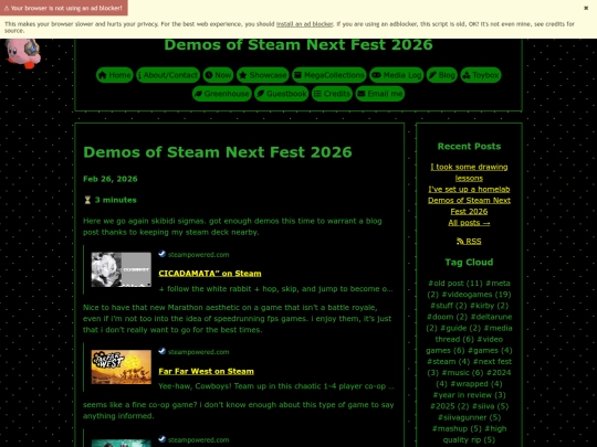 Website screenshot