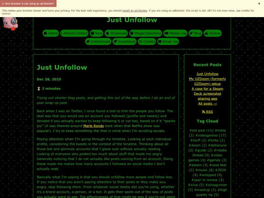 Website screenshot