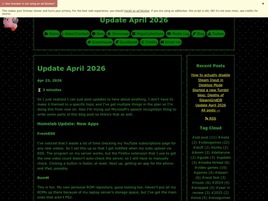 Website screenshot
