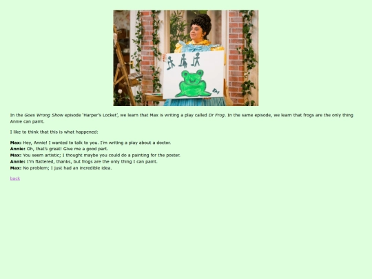 greenroom/frogs screenshot
