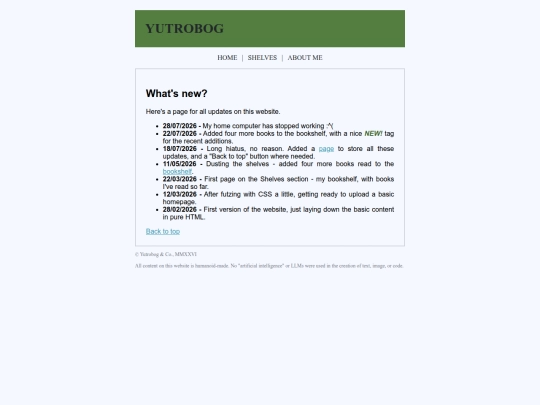 updates screenshot
