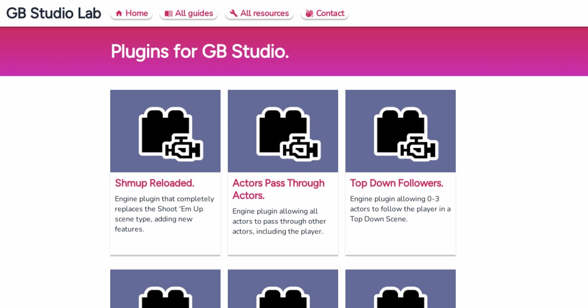 GB Studio Lab Resources