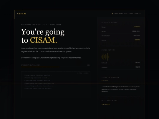 COMPLETED screenshot