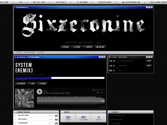 Website screenshot