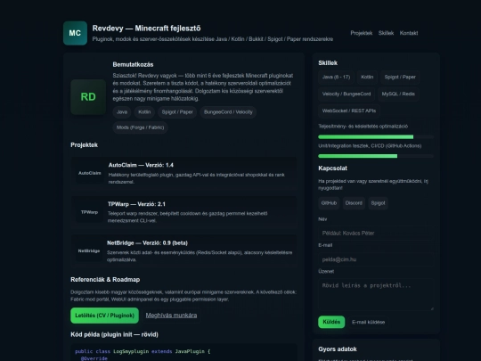 Website screenshot