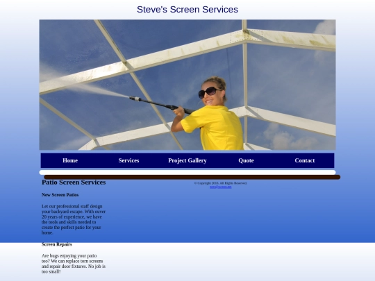 Website screenshot