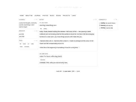 journal screenshot