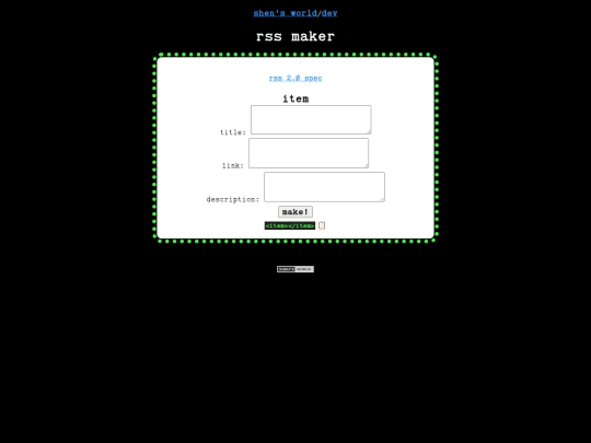 dev/crib-sheets/rss screenshot