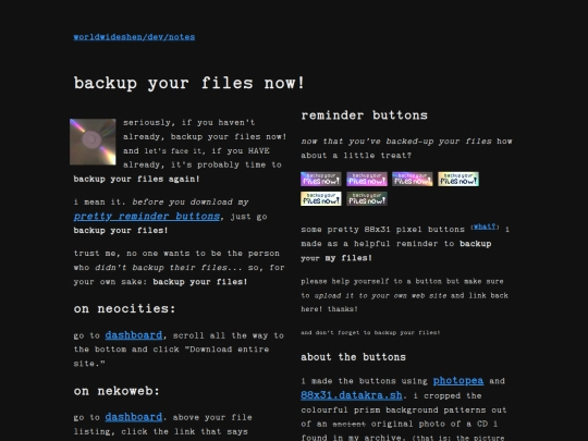 dev/notes/backup screenshot