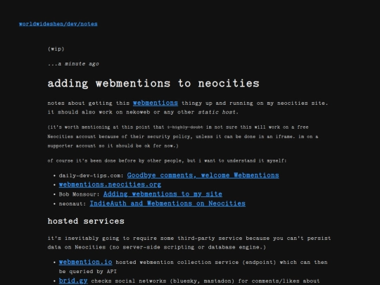dev/notes/webmentions screenshot