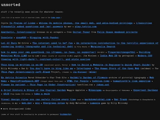 unsorted screenshot