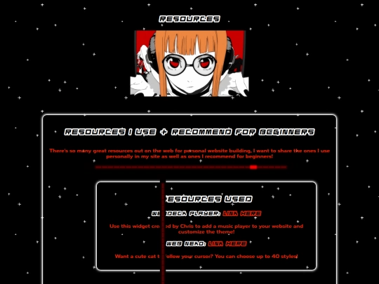 resources screenshot