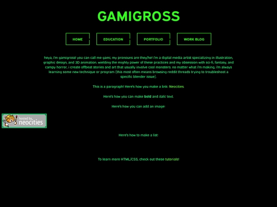 Website screenshot