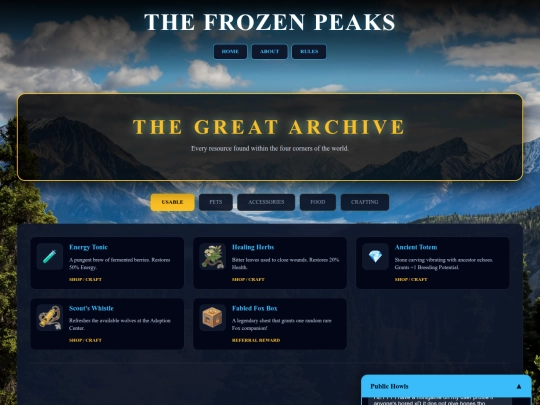 Website screenshot