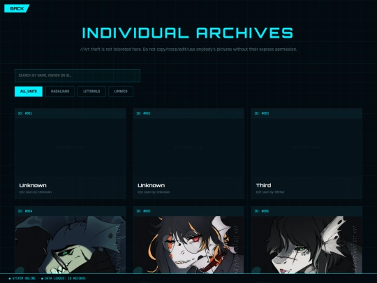 Website screenshot