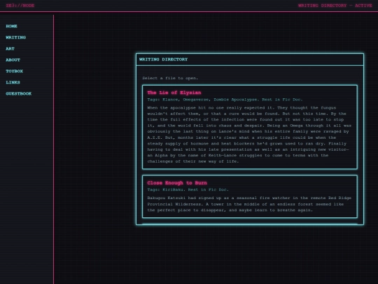Website screenshot
