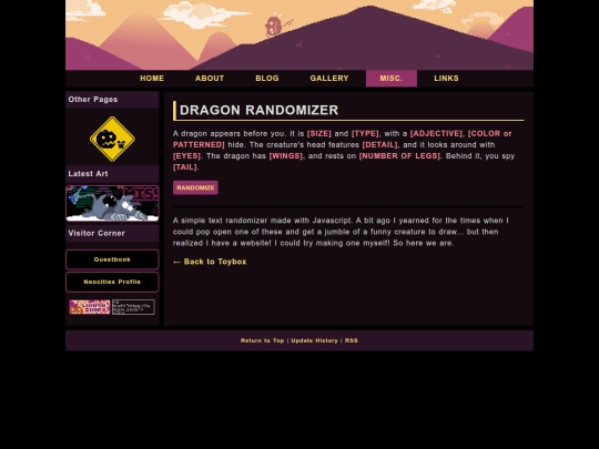 Website screenshot