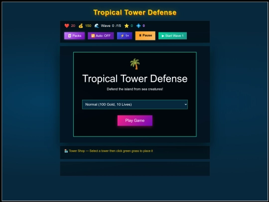 dukem/games/tropicaltd screenshot