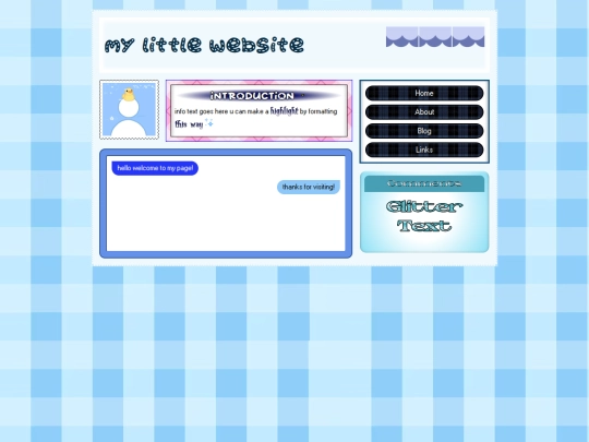 mywebsite screenshot