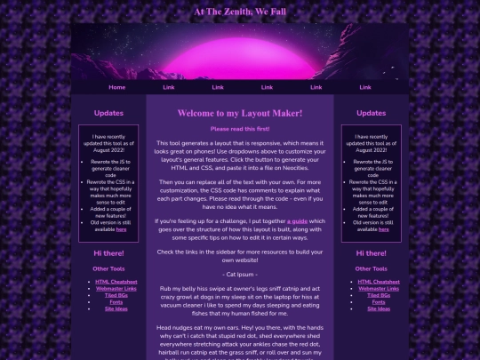 Website screenshot