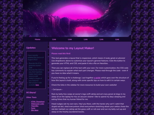 Website screenshot