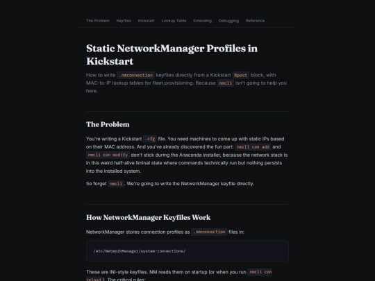 kickstart-networkmanager-guide screenshot