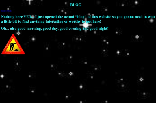 Blog screenshot