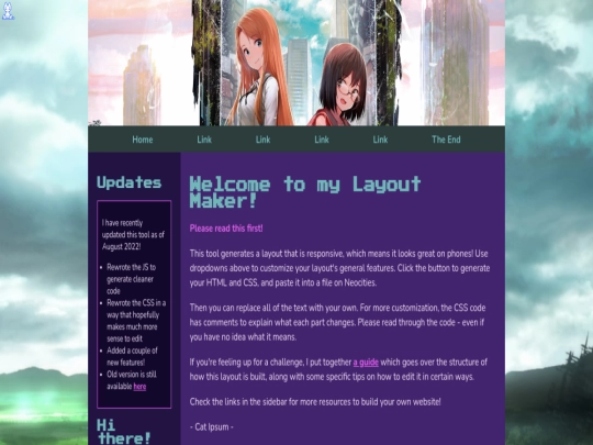 Website screenshot