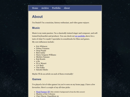 Website screenshot