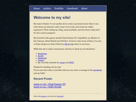 Website screenshot