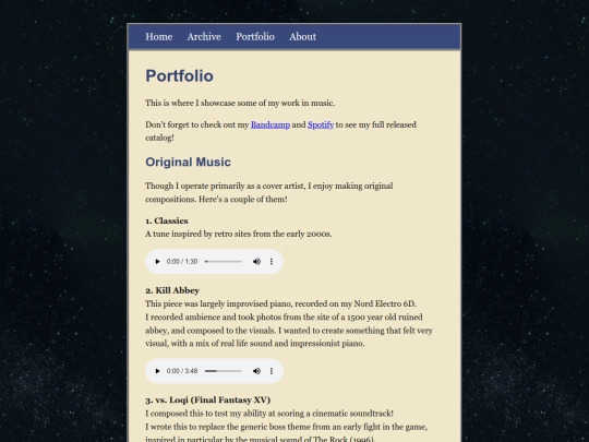 Website screenshot