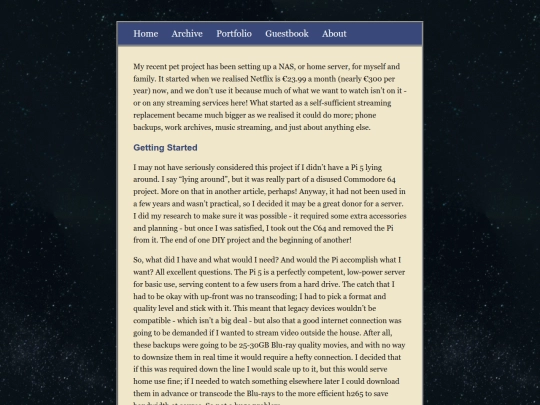 Website screenshot