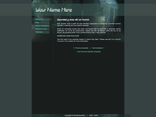Website screenshot
