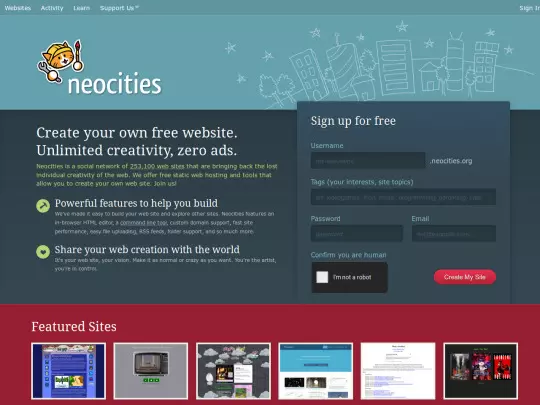 Website screenshot
