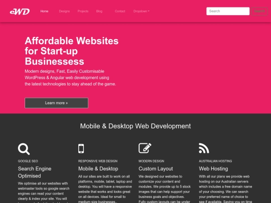 singlepagewebsite3 screenshot