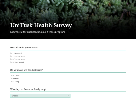 unituskgooglecustomform screenshot