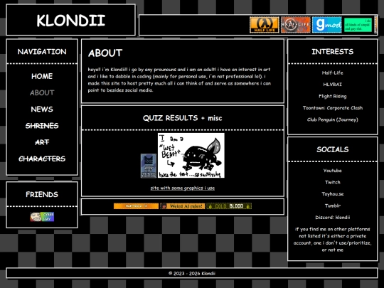 Website screenshot