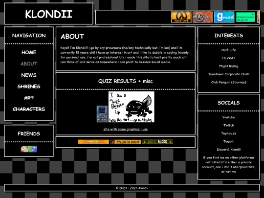 Website screenshot