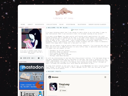 blog screenshot