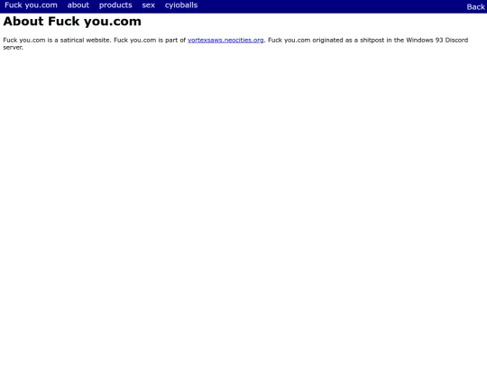 fuckyou.com/about screenshot