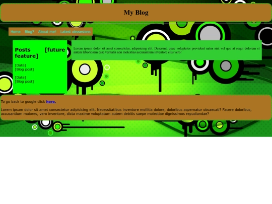 Blog screenshot