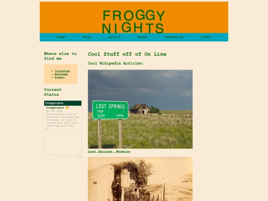 links screenshot