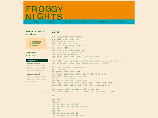 lyrics/2C-B screenshot